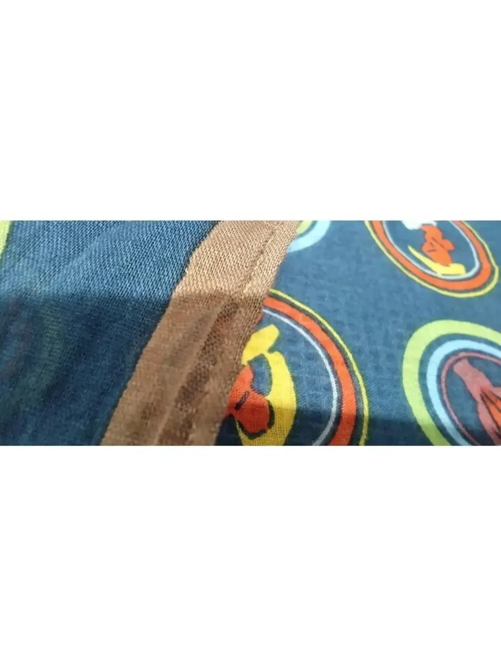 Vintage 1960s 70s Boys Girls Scouts Cotton Scarf Asian Tokens EXCHANGE STUDENT
